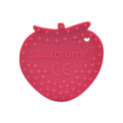 Strawberry Silicone Teether | Loulou Lollipop | boogie + birdie