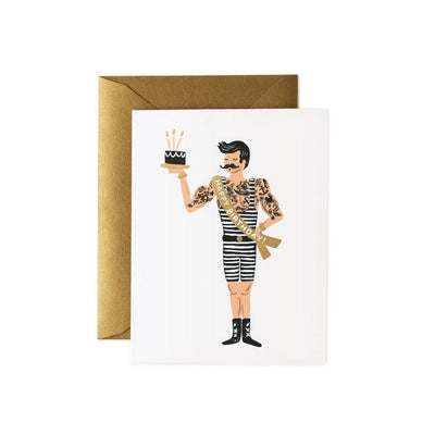 Strongman Birthday Card