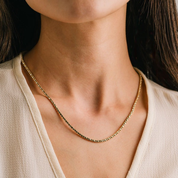 Metal Tennis Necklace | Lover’s Tempo | boogie + birdie

