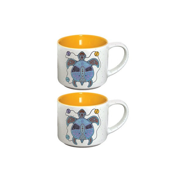 Turtle Ceramic Espresso Mugs - Set of 2 |  Native Northwest | boogie + birdie