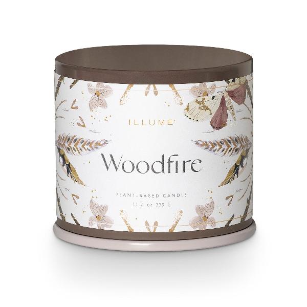 Woodfire Large Tin Candle | Illume Candles | boogie + birdie