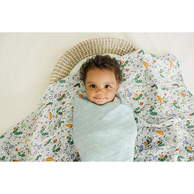 World of Wonder Eric Carle | The Very Hungry Caterpillar Muslin Swaddle | Loulou Lollipop | boogie + birdie