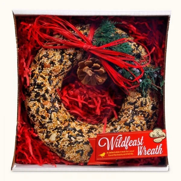 Wild Feast Bird Seed Wreath with Bow & Pine | Mr. Bird | boogie + birdie