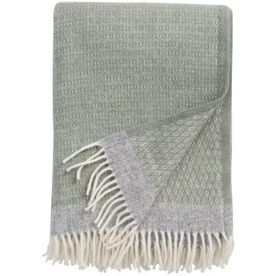 Green Harald Klippan Throw | Shop Lambswool blankets at boogie + birdie in Ottawa.