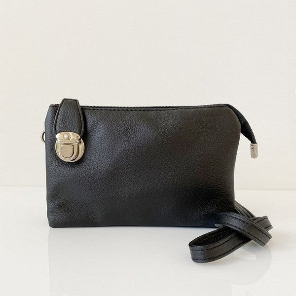 Black Multi-Pocket Crossbody | Caracol | boogie + birdie