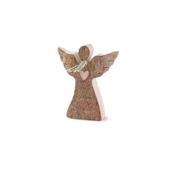 Small Wooden Angel With Heart | Shop wooden decorations at boogie + birdie in Ottawa.