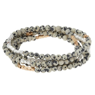 Dalmation Jasper Wrap Bracelet / Necklace | Jewellery | Shop a selection of jewellery at boogie + birdie