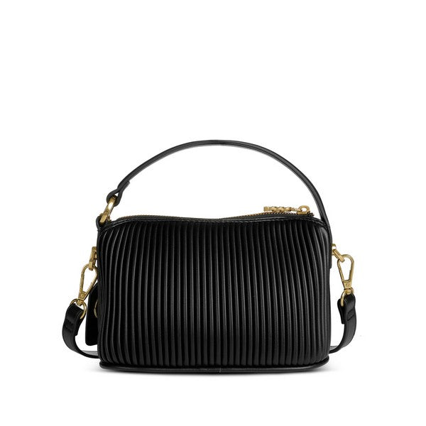 Black Pleated Pixie Mood Ella Crossbody | Shop bags and accessories at boogie + birdie in Ottawa.