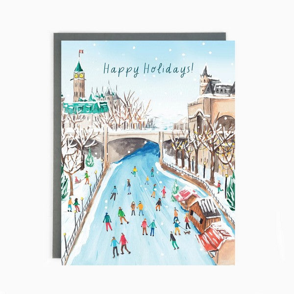 Ottawa Rideau Canal Holiday Card | Holidays | Shop a selection of greeting cards at boogie + birdie 