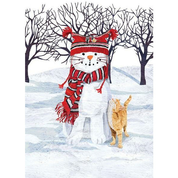 Cat Snowman Card