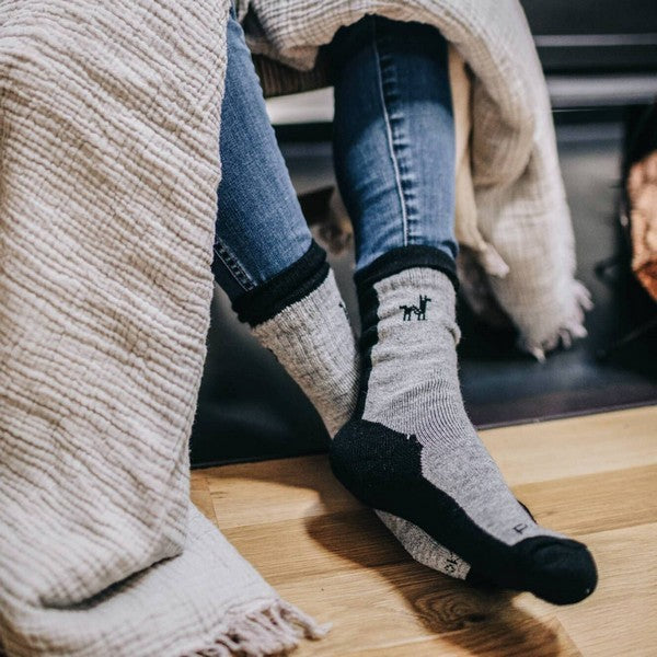 Black Hiker Alpaca Socks