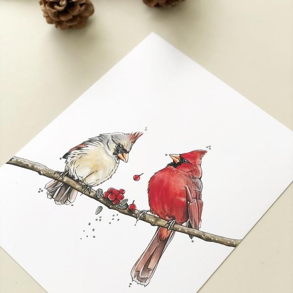 Cardinals 'The Feast' Print | Home | boogie + birdie