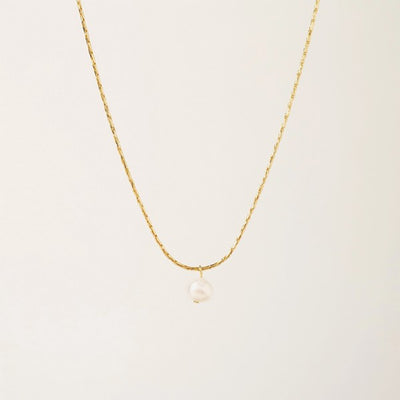 Gold Amari Pearl Necklace | Lover's Tempo | boogie + birdie