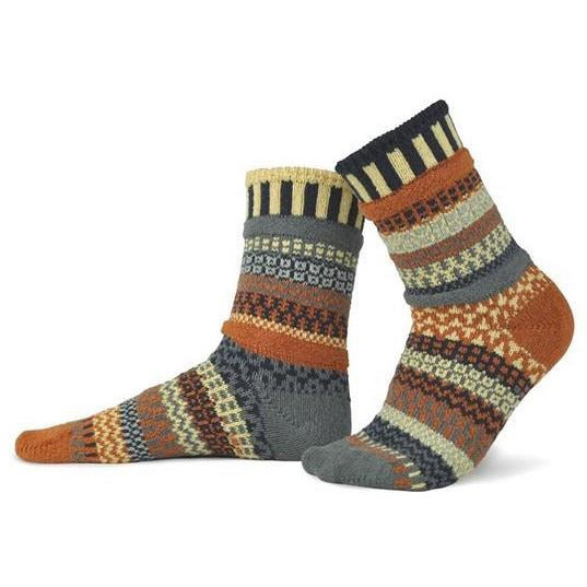 Adirondacks Slipper Socks Fairisle Free Knitting Pattern - Knitting Bee