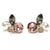 Pink Corsage Stud Earrings
