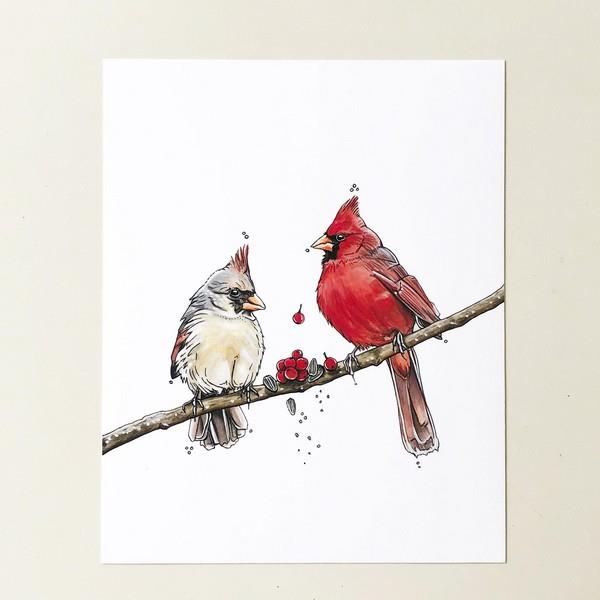 Cardinals 'The Feast' Print | Home | boogie + birdie