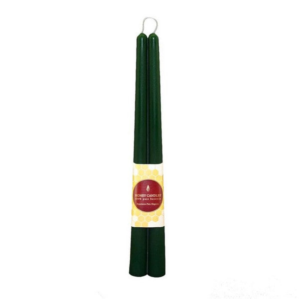 Forest Green Beeswax Taper Candles | Honey Candles | Shop a selection of candles and home fragrance at boogie + birdie 