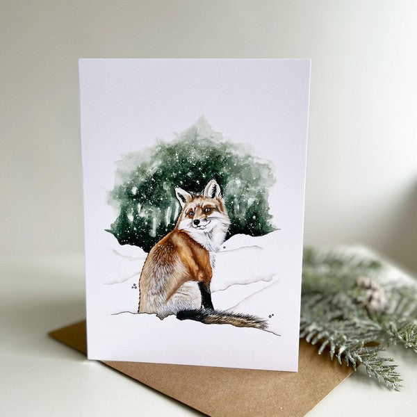 Winter Fox Card